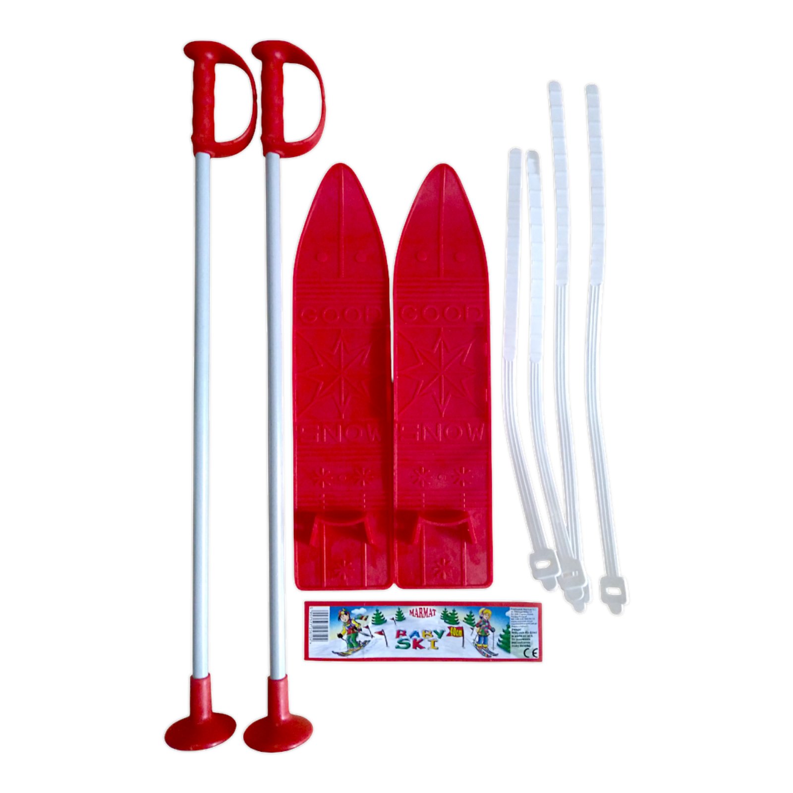 Набір лижний дитячий Marmat 40см Червоний - Опт/Роздріб - Зображення 4