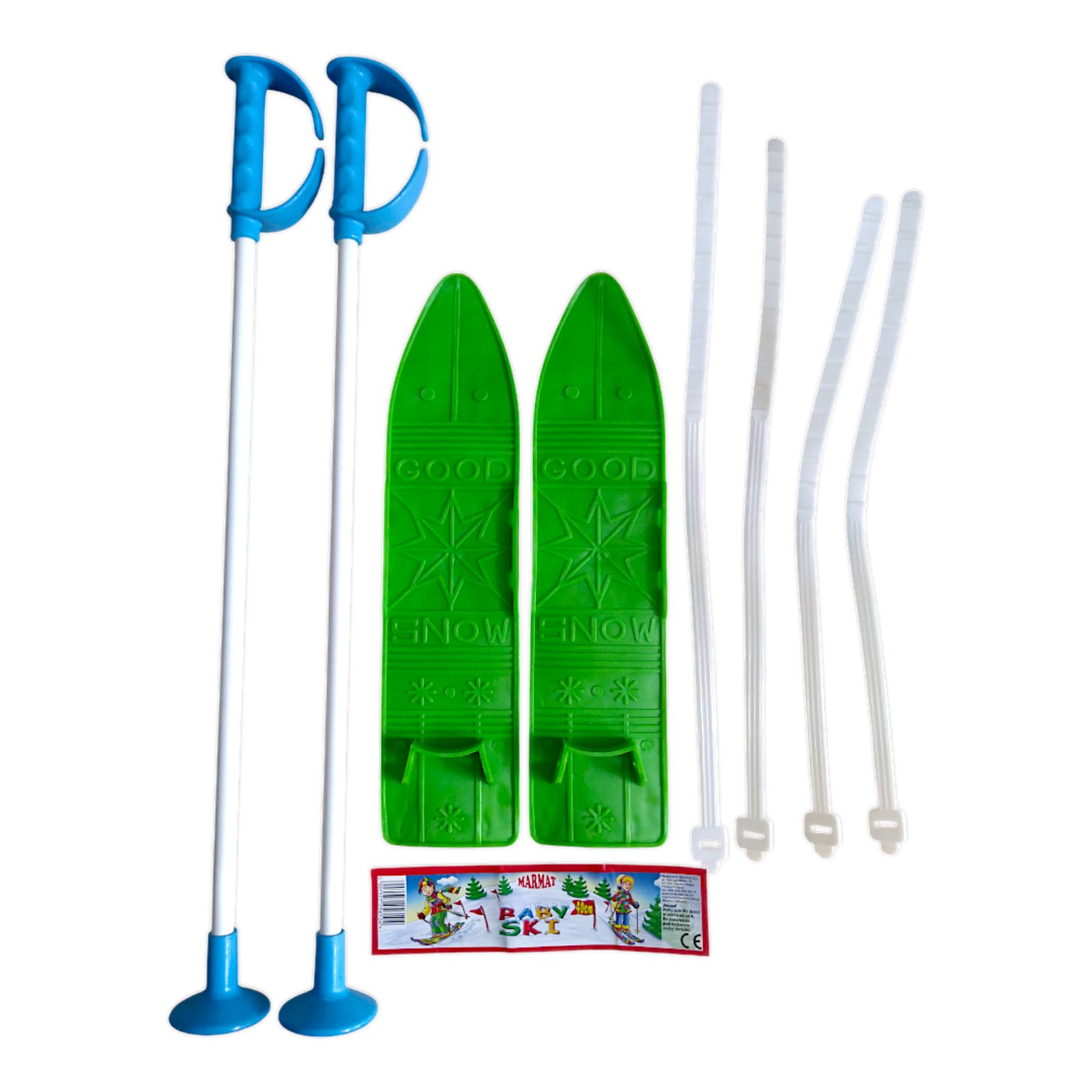 Набір лижний дитячий Marmat 40см Зелені - Опт/Роздріб - Зображення 4